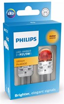 Philips Ultinon Pro6000 SI LED Pære P21/5W Orange (2 stk)